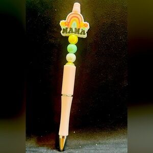 Beaded Pens with Pastel Beads